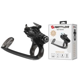 Оригинальная гибкая насадка на пенис BULL WARRIOR, 10 vibration functions
