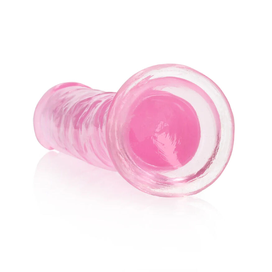 Прозрачный фалос розового цвета - Realrock Dildo 7'' Pink