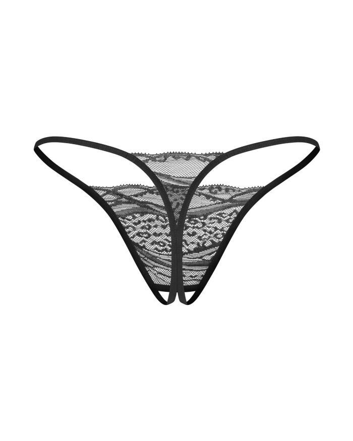 Набор трусиков с доступом Obsessive Bianca 2-pack crotchless thong 2XL/3XL