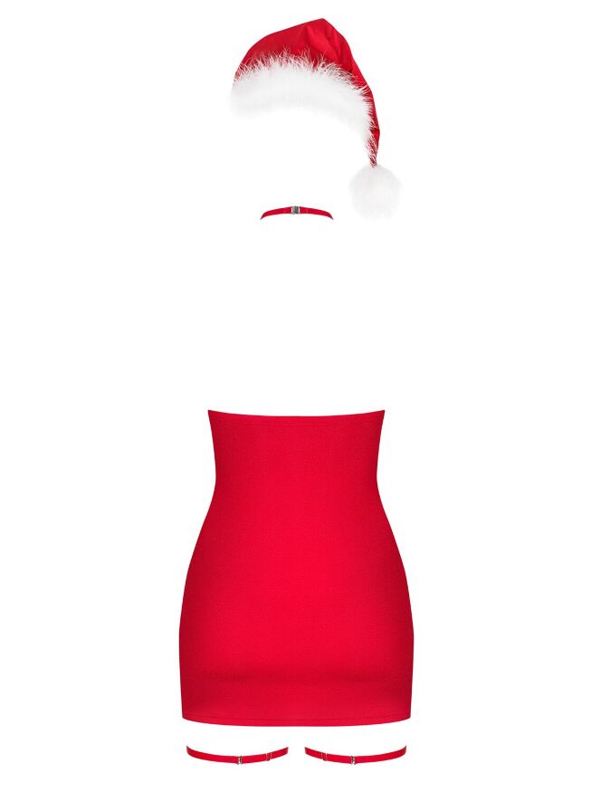 Сорочка Obsessive Kissmas chemise red 2XL/3XL