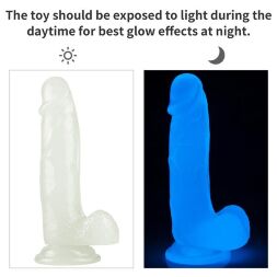 Фалоімітатор реалістичний, світиться в темряві - Lumino Play Dildo 7.5"