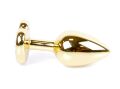 Анальний затор Boss Series - Jewellery Gold Heart PLUG Purple S, BS6400043