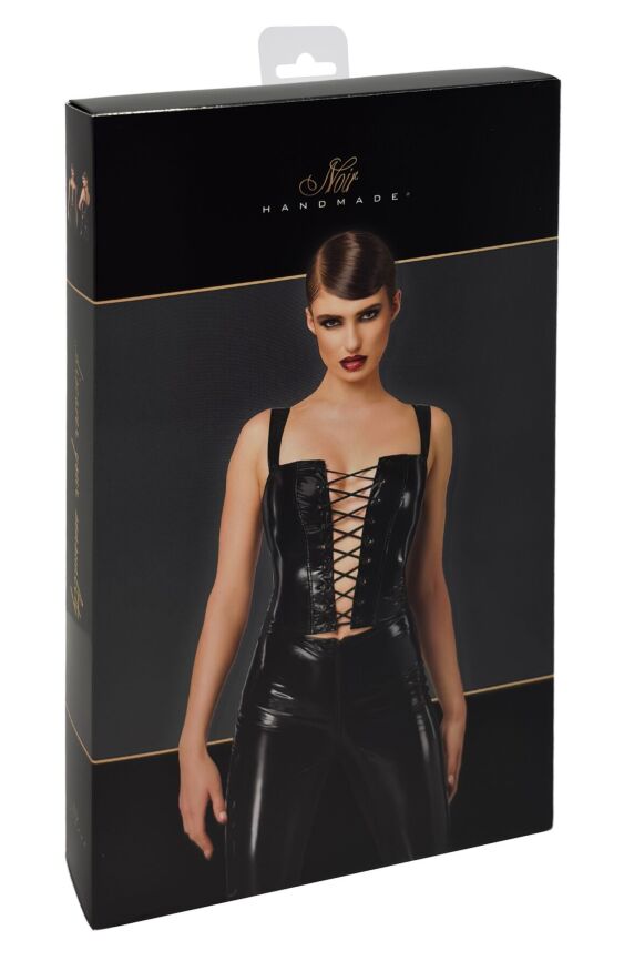 Корсет Noir Handmade F379 Dominae Frontbind PVC Corset Top L
