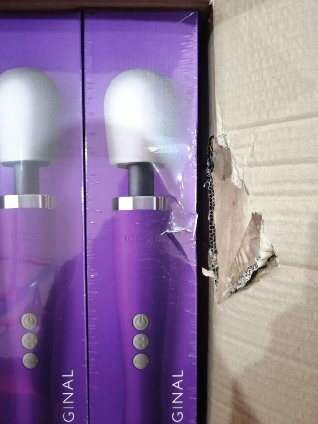 Вибромассажер DOXY Original Purple (мятая упаковка) , очень мощный, питание 220В