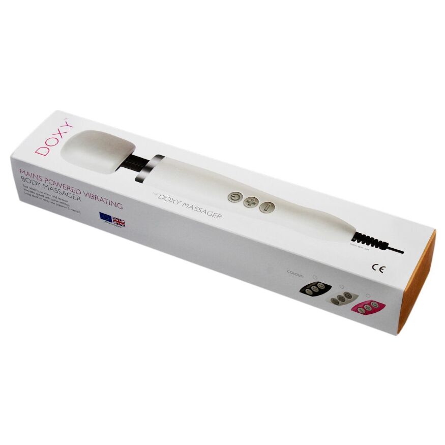 Вибромассажер DOXY Original Purple (мятая упаковка) , очень мощный, питание 220В