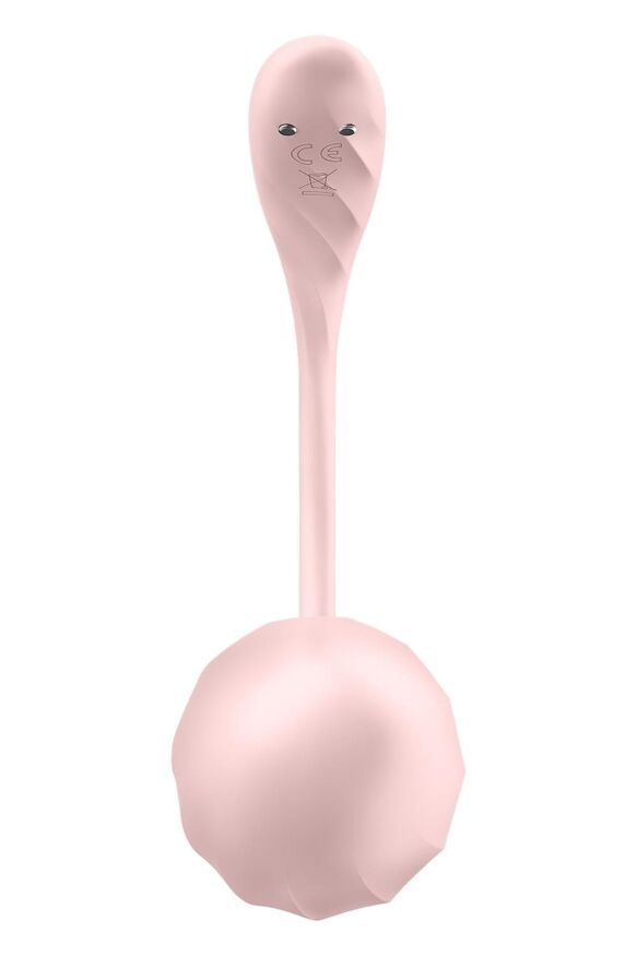 Вібратор в трусики Satisfyer Ribbed Petal з додатком та пультом, рожевий