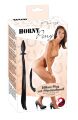 Анальна пробка чорного кольору з імітацією кінського хвоста Horny Pony Whip Plug
