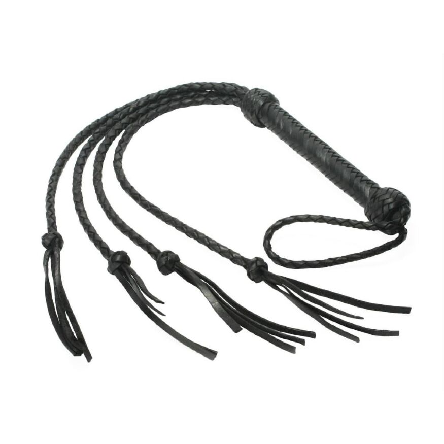 Флогер-батіг Strict Leather шкіряний, чорний, 91 см