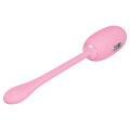Стильне смарт-віброяйце з електростимуляцією Pretty Love Doreen Electric Shock Egg Light Pink (App)