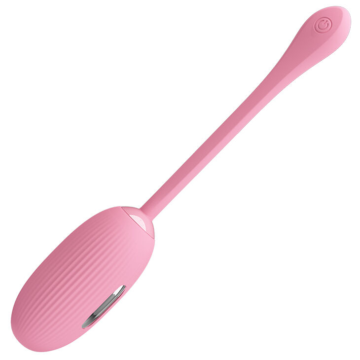 Стильне смарт-віброяйце з електростимуляцією Pretty Love Doreen Electric Shock Egg Light Pink (App)
