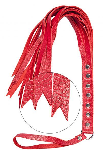 Флогер S&amp;M Fancy Leather Floger Red