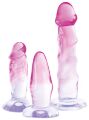 Набір для анальної стимуляції із трьох предметів - Crystal Clear Anal Training Set