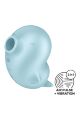 Вакуумный стимулятор Satisfyer Sassy Seal с вибрацией, голубой, 9.5 см