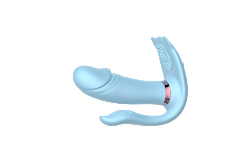Оригінальний вібростимулятор 3в1  - Cat Tirple Wearable Vibrator
