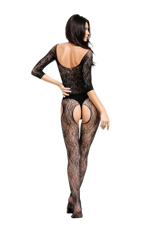 Бодістокінг - Bodystocking 6032, Black, S/L