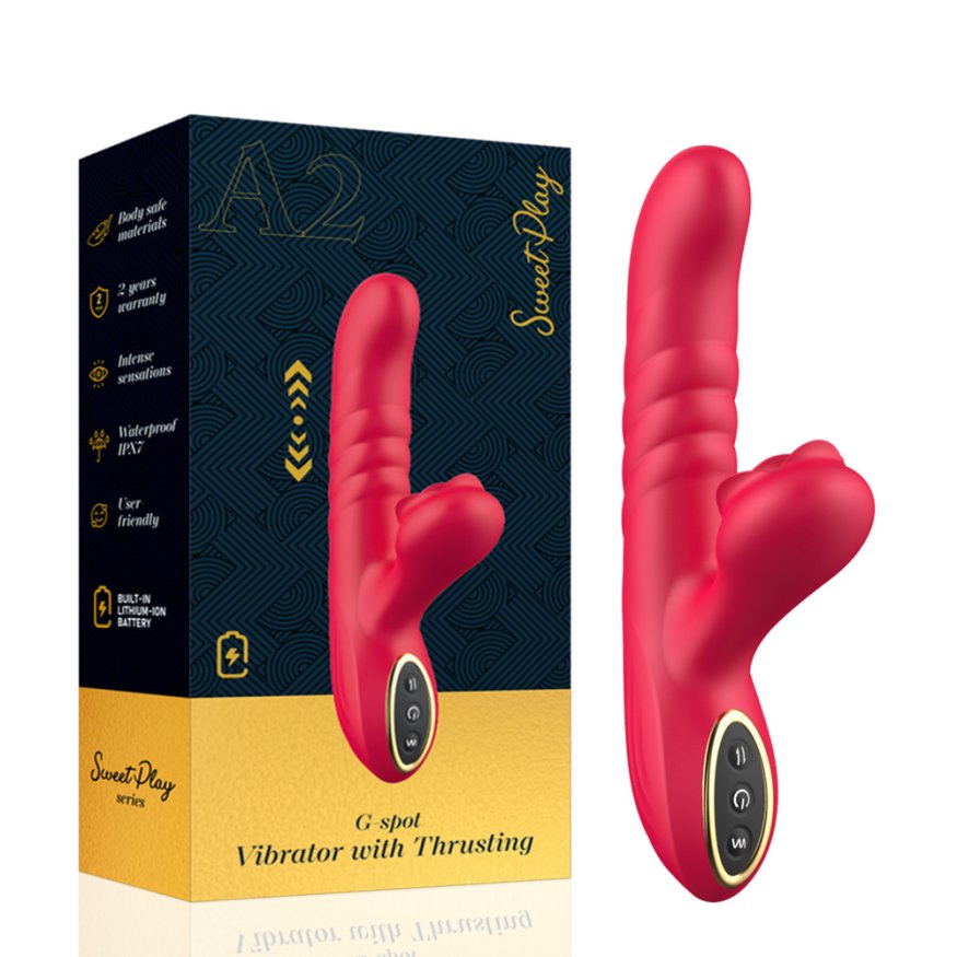 Вібратор кролик - Erospace Sweet Play G-Spot Vibrator With Thrusting A2