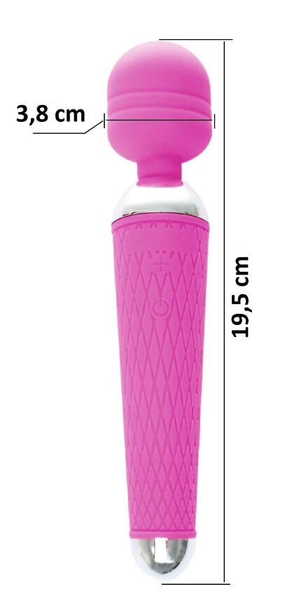 Вибромассажер Boss Series - Massager Power Wand USB Purple 16 Function, BS2200035