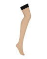 Чулки Obsessive S814 stockings black S/M