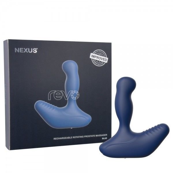 Масажер простати Nexus Revo Blue з головкою що обертається, ∅ 3,2 см
