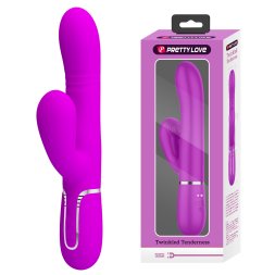 Вібромасажер 4в1 Pretty Love - Mariana Twinkled Purple 7 режимів вібрації, 4 обертання