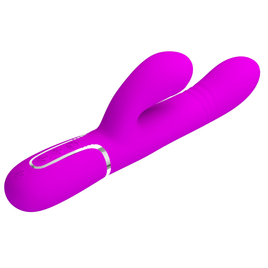 Вібромасажер 4в1 Pretty Love - Mariana Twinkled Purple 7 режимів вібрації, 4 обертання