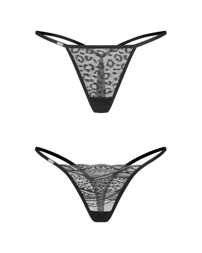 Набор трусиков Obsessive Clara 2-pack thong S/M