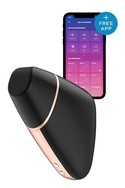 Бесконтактный стимулятор клитора SATISFYER LOVE TRIANGLE BLACK           