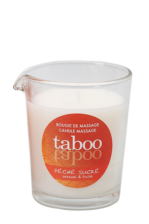 Массажная свеча для нее Ruf Taboo Peche Sucre с ароматом нектарина, 60 гр