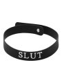 Ошейник чокер силиконовый с надписью Slut