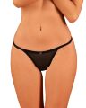 Прозорі стрінги із мереживом Obsessive Celia Noir thong XL
