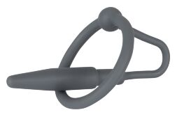 Стимулятор уретри для любителів БДСМ-розваг Penis Plug With Glans Ring