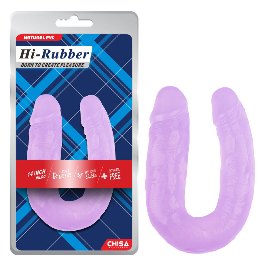 Двойной пенис Chisa Hi-Rubber 14 Purple