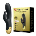 Стильний вібратор кролик Pretty Love Royal Pleasure Double Pleasure Black