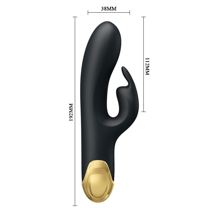 Стильний вібратор кролик Pretty Love Royal Pleasure Double Pleasure Black