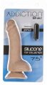 Вигнутий фалоімітатор на присосці ADDICTION  -  BRAD 7,5″ Dildo With Balls, Beige