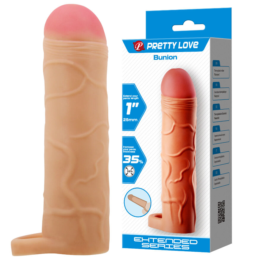 Насадка удлиняющая член - Pretty Love Bunion Penis Extender +1" Flesh