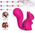 Міні-вібратор кліторальний Every Night Toys Debbie у формі білочки червоний, 10 режимів вібрації