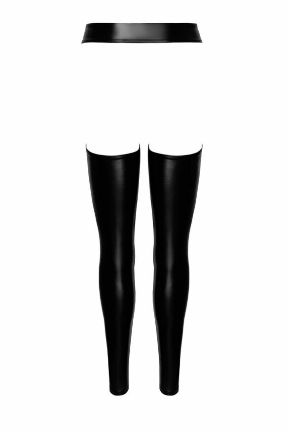 Леггинсы Noir Handmade F323 Rebel, 3XL, black, под латекс, с открытыми бедрами и ягодицами