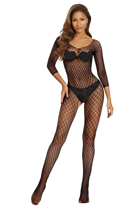 Бодистокинг - Bodystocking 2048, black - One Size
