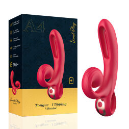 Вибратор - Erospace Sweet Play Tongue Flipping Vibrator A4