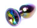Анальная пробка Boss Series - Jewellery Multicolour PLUG Clear S