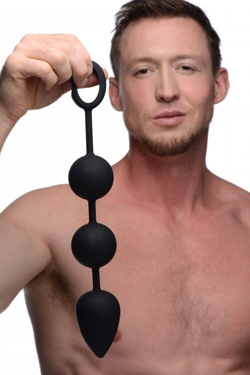 Огромные тяжелые анальные шарики Tom of Finland Weighted Anal Ball Beads