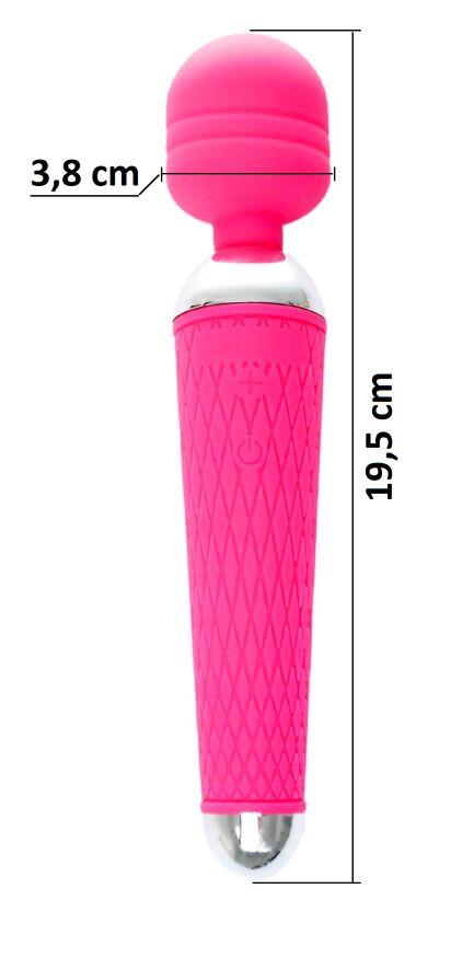 Вибромассажер Boss Series - Massager Power Wand USB Pink 16 Function, BS2200036
