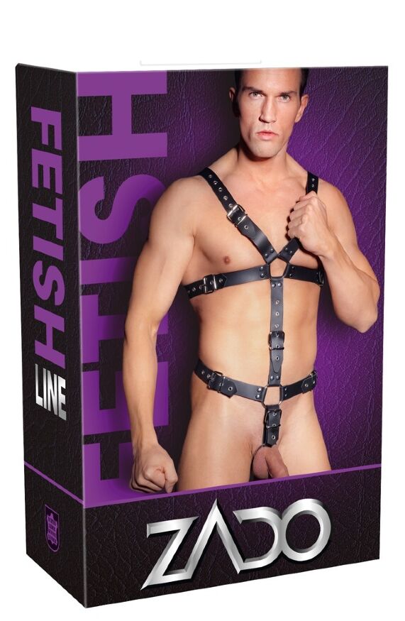 Портупея кожаная мужская Leather Harness For Him S-L ZADO