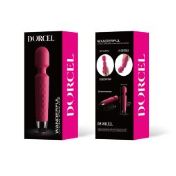 Минивибромассажер Dorcel Wand Wanderful Magenta мощный, водонепроницаемый