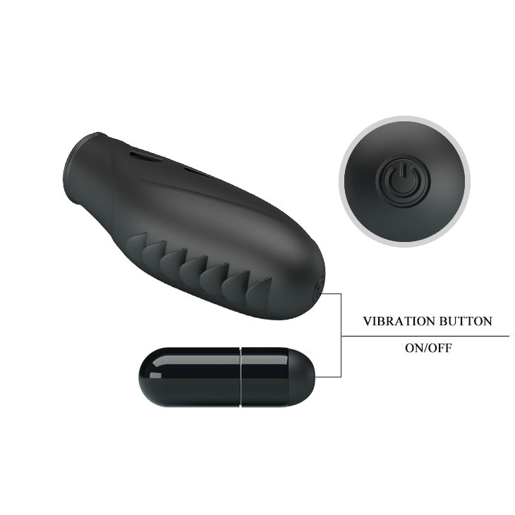 Насадка на палец - Pretty Love Gilo Finger Vibrator Black