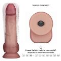 Вибратор со скользящей кожей - LoveToy Vibrating Sliding Skin Pro II Dual Layer Silicone Dong 8" Flesh