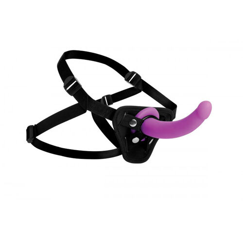 AF216 Страпон с кольцевой крепью Navigator Silicone G-Spot Dildo фиолетовый