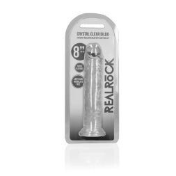 Прозрачный фаллоимитатор - Realrock Dildo 8" Transparent