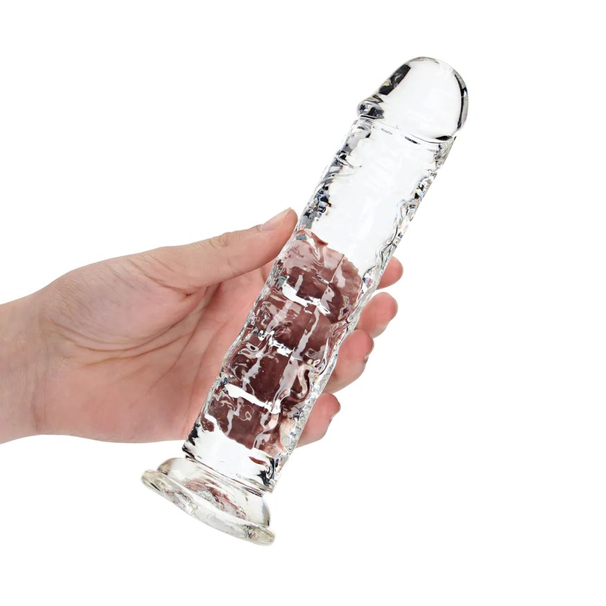 Прозорий фалоімітатор - Realrock Dildo 8" Transparent